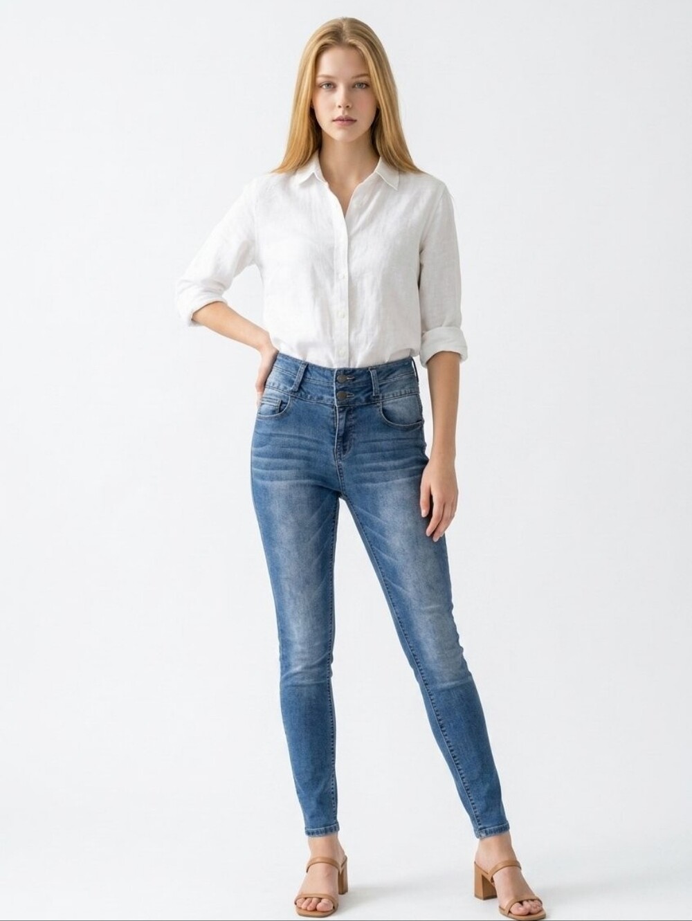 Wax JEANS Classic Blue Women's Jeans BUTT i Love You